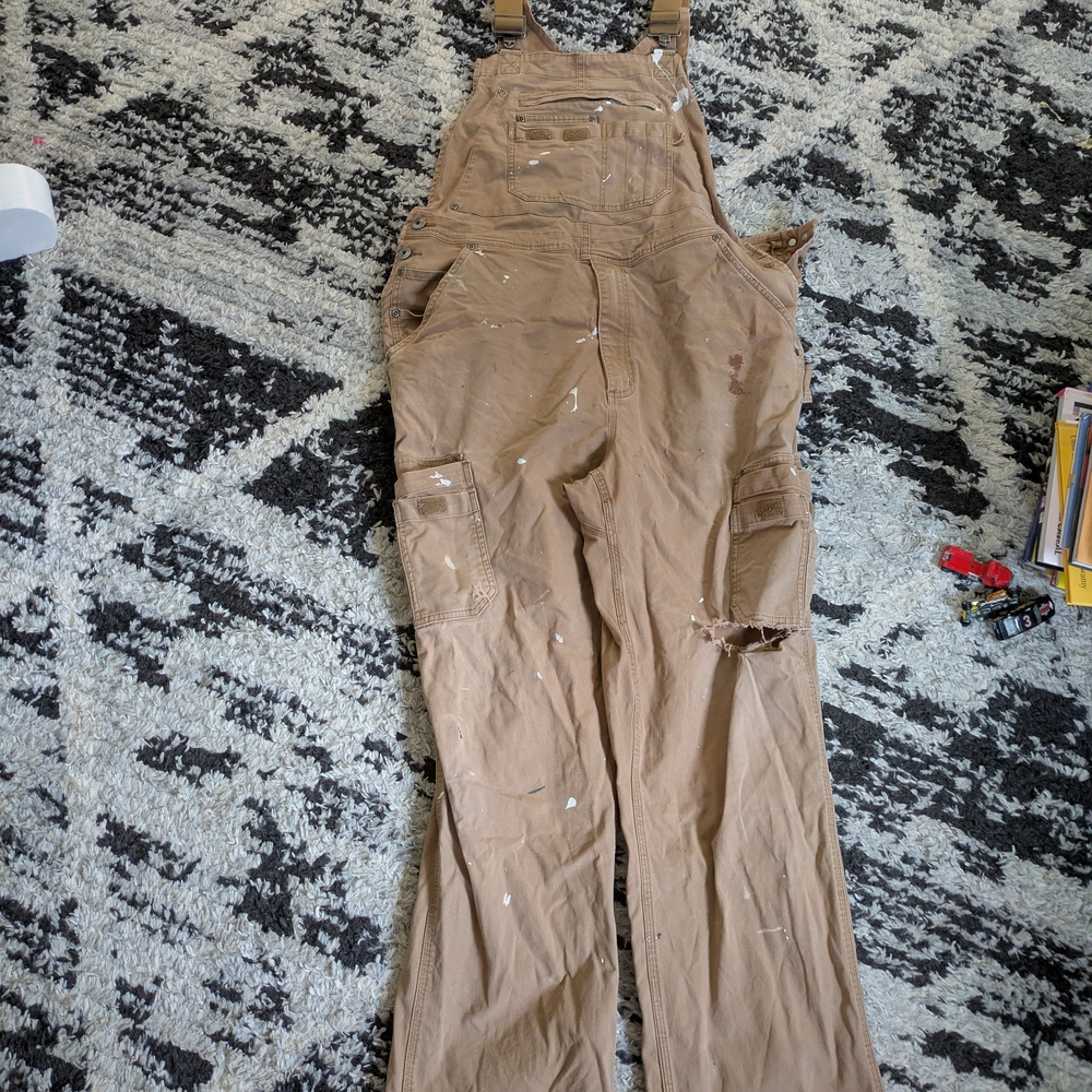 Duluth Trading Co Brown Overalls Durable Workwear